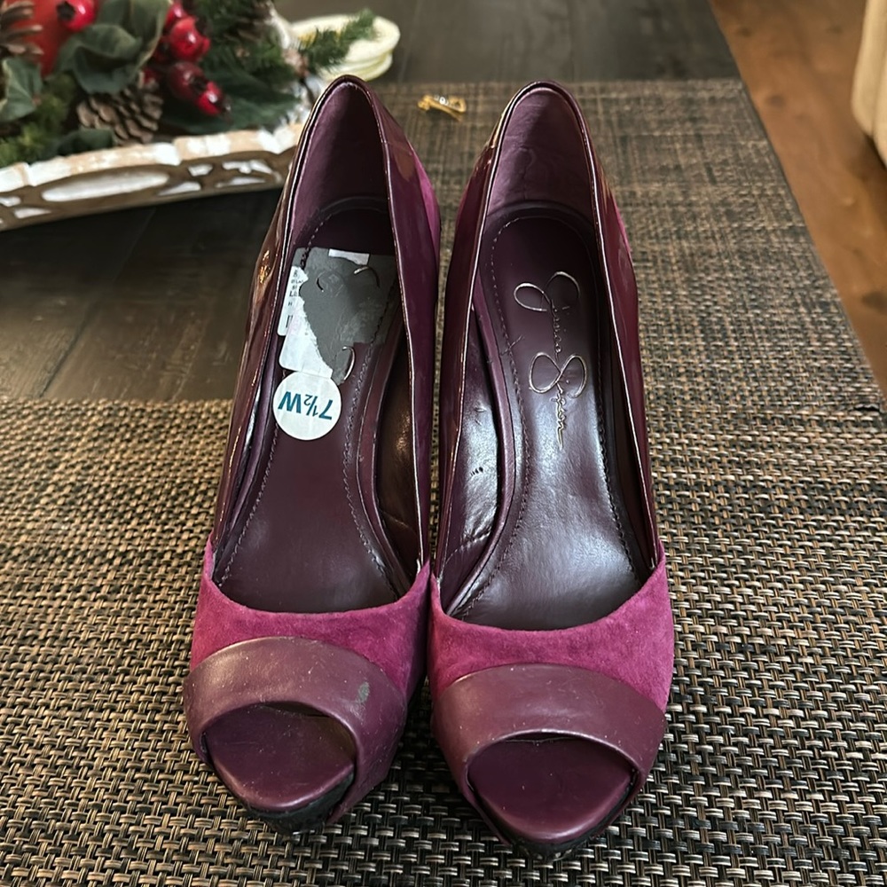Jessica Simpson Peep Toe Platform Heels